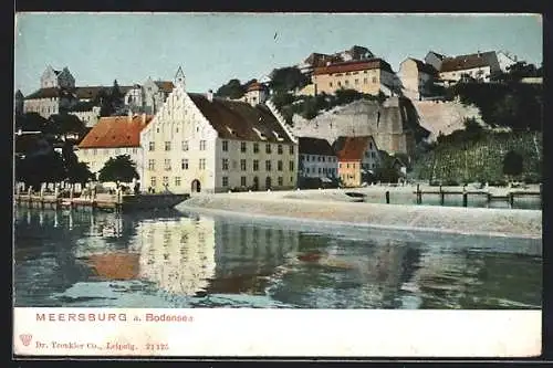 AK Meersburg a. Bodensee, Ortspartie am Ufer