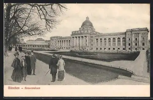 AK München, Blick zum Armeemuseum