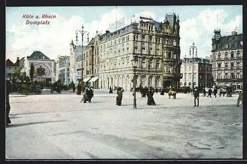 AK Köln am Rhein, Domplatz