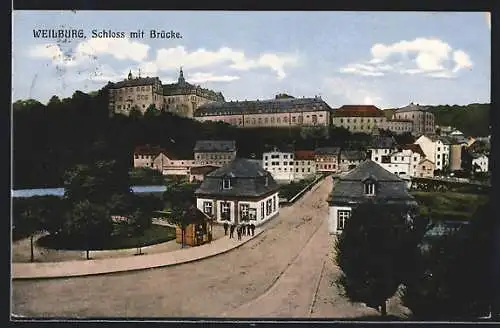 AK Weilburg, Schloss mit Brücke