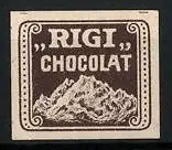 Reklamemarke Rigi Chocolat, Gebirge