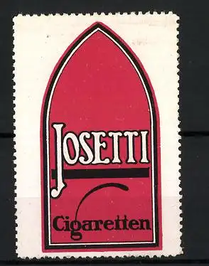 Reklamemarke Josetti Cigaretten