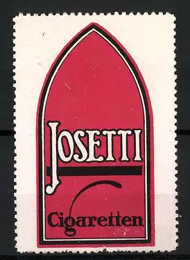 Reklamemarke Josetti Cigaretten