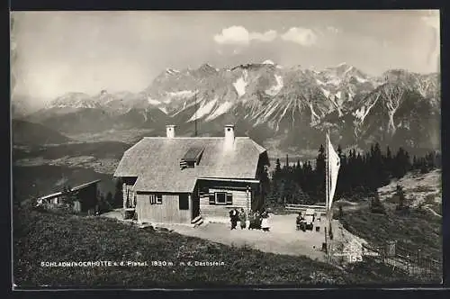 AK Schladmingerhütte, Ansicht gegen d. Dachstein