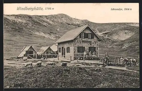 AK Windberghütte mit Schneealpe