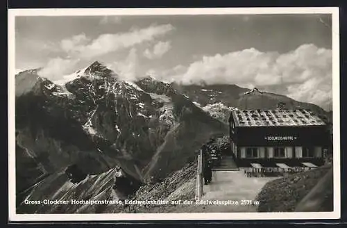 AK Edelweisshütte, Berghütte auf der Edelweisspitze, Gross-Glockner-Hochalpenstrasse