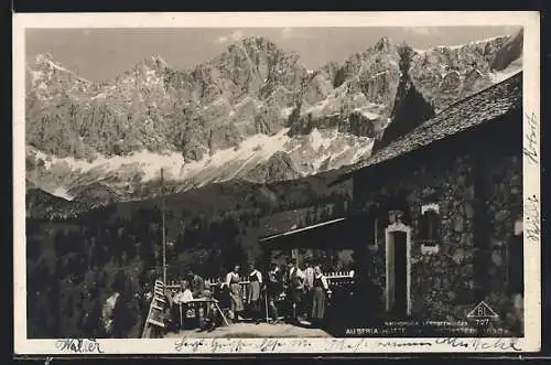 AK Austria-Hütte, Teilansicht mit Dachstein