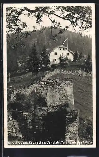 AK Naturfreundehaus auf der Sattelalm, Terenbachalpe