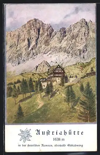AK Austriahütte des Deutschen und Österreichischen Alpenvereins