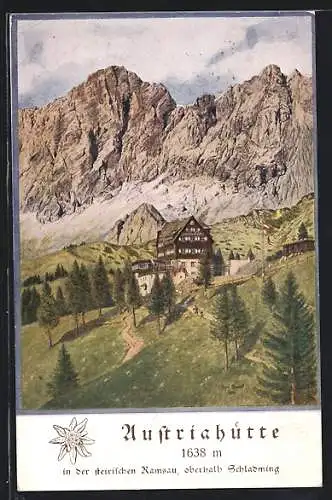 AK Austriahütte des Deutschen und Österreichischen Alpenvereins
