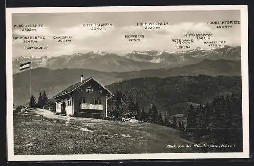 AK Bregenz, Blick von der Pfänderspitze