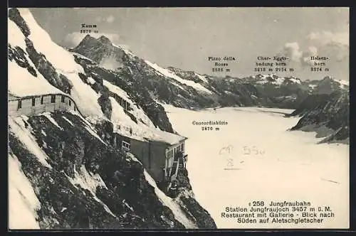 AK Jungfraubahn, Station Jungfraujoch, Concordiahütte