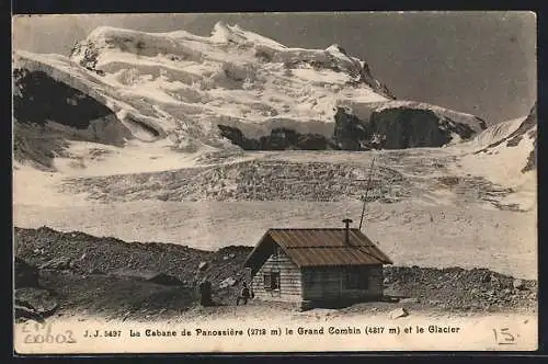 AK La Cabane de Panossière le Grand Combin et le Glacier, Berghütte