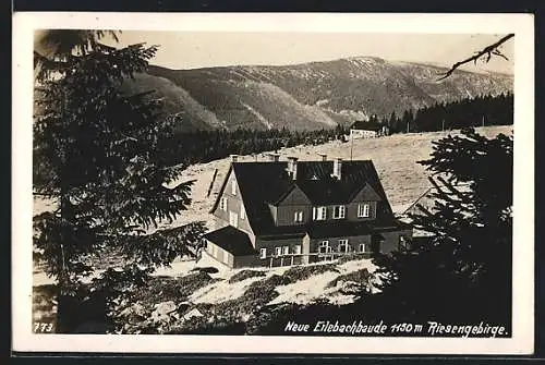 AK Riesengebirge, Neue Erlebachbaude