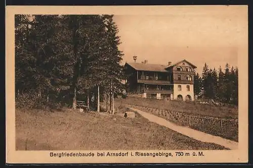 AK Arnsdorf i. Riesengebirge, Bergfriedenbaude