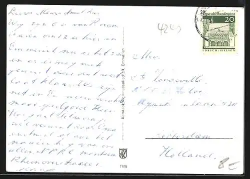 AK Emmerich a. Rh., Rheinpartie mit Brücke, Uferpartie