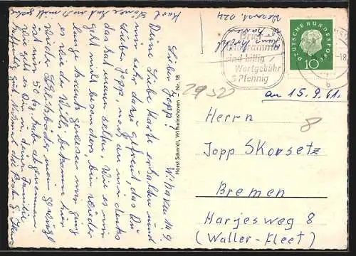 AK Wilhelmshaven, Hindenburg-Tor, Kurpark, Rüsterei