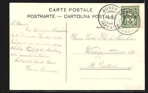 AK Hundwil, Ortsansicht mit Kirche