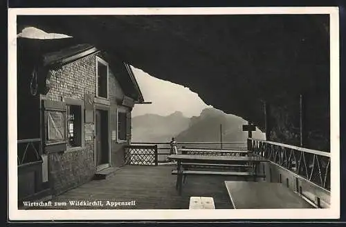 AK Appenzell, Gasthaus zum Wildkirchli