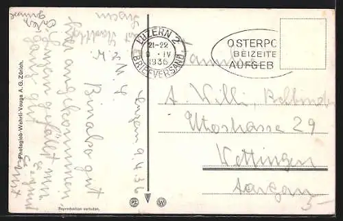 AK Luzern, Schweizerhofquai und Pilatus