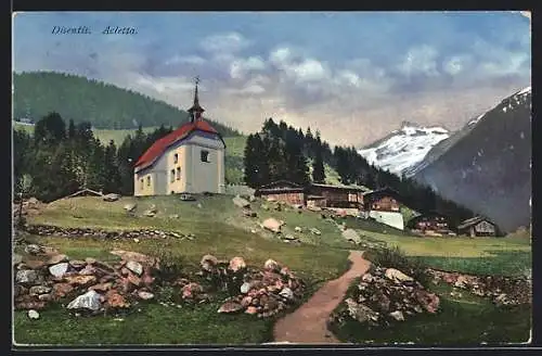 AK Disentis-Acletta, Blick zur Kirche