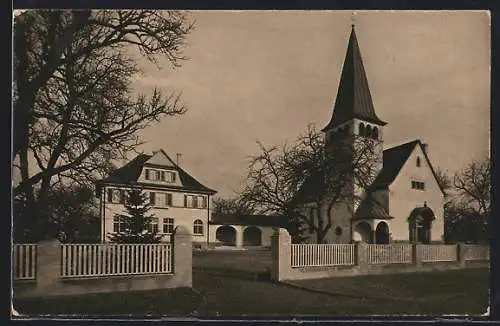 AK Langenargen a. B., Ev. Kirche und Schule