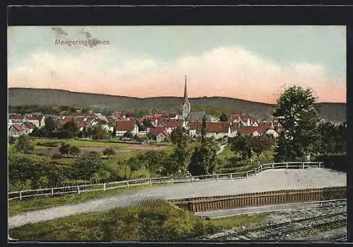 AK Mengeringhausen, Ortsansicht mit Kirche