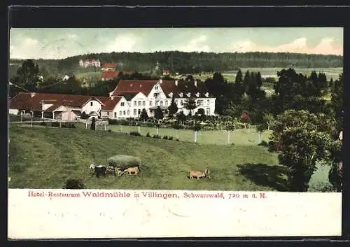 AK Villingen /Schwarzw., Hotel-Restaurant Waldmühle mit Umgebung