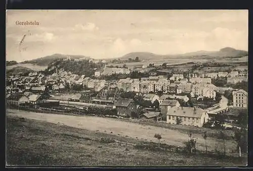 AK Gerolstein, Totalansicht mit leichten Blick auf Bahnhof