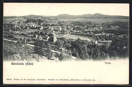 AK Gerolstein /Eifel, Totalansicht von oben