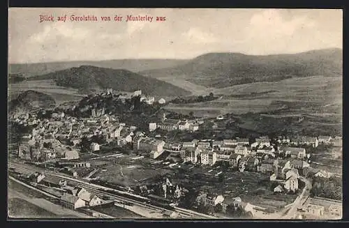 AK Gerolstein, Panorama von der Munterley aus