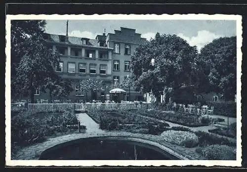 AK Bad Rhöndorf, Hotel-Kurhaus Drachenfels, Gartenpartie