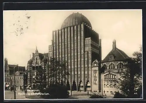 AK Hannover, Hochhaus mit Planetarium