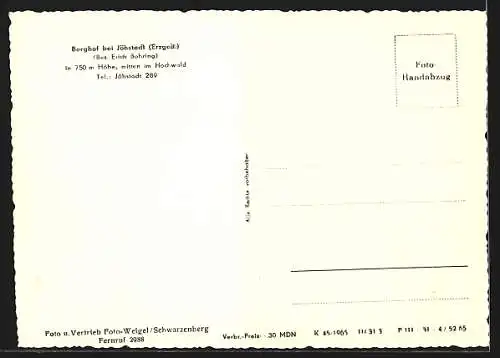 AK Jöhstadt /Erzgeb., Berghof E. Bohring