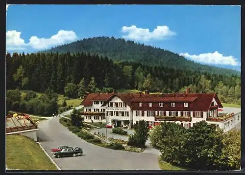 AK Bischofsmais bei Regen, Hotel Wastlsäge mit Umgebung aus der Vogelschau