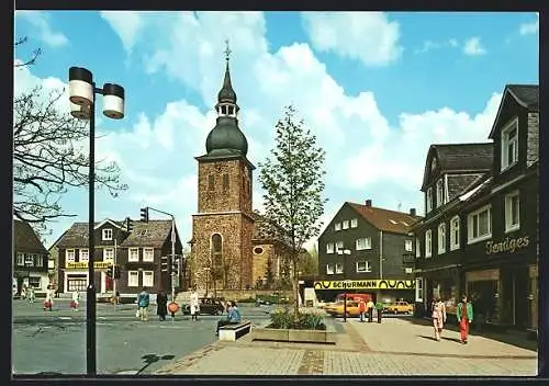 AK Radevormwald, Markt mit Kirche