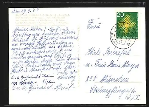 AK Mittelheim /Rheingau, Hotel Rheinterrasse Ruthmann