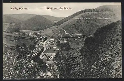 AK Wieda / Südharz, Blick von der Wache