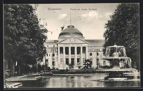 AK Wiesbaden, Partie am neuen Kurhaus