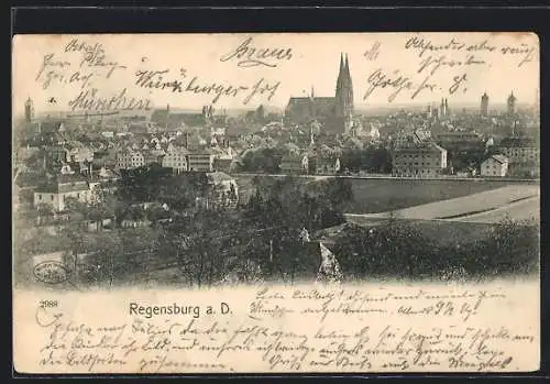 AK Regensburg a. D., Totalansicht