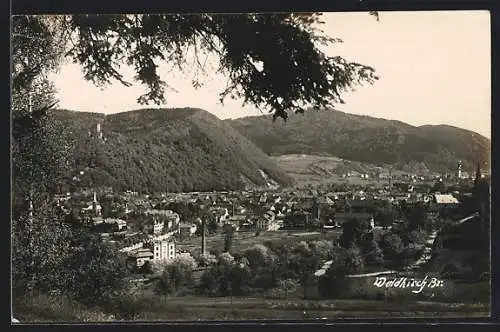 AK Waldkirch / Breisgau, Totale vom Berg aus gesehen
