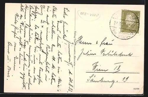 AK Zinnowitz, Dampfer-Ankunft