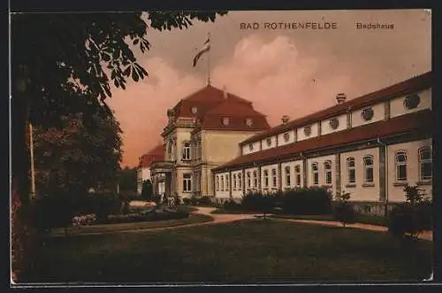 AK Bad Rothenfelde, Badehaus mit Anlagen