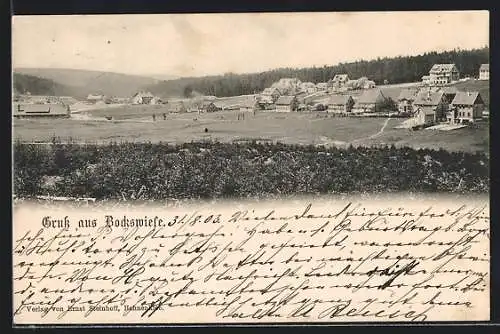 AK Bockswiese, Ortsansicht aus der Ferne