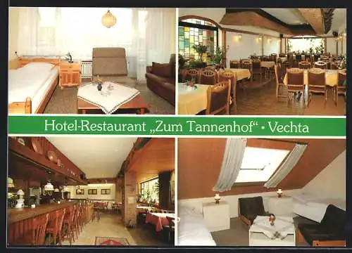 AK Vechta, Hotel-Restaurant Zum Tannenhof, Innenansichten, Schützenplatz 1-3