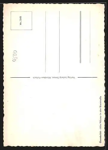 AK Osnabrück, Alte Häuser in der Bierstrasse, Oldtimer