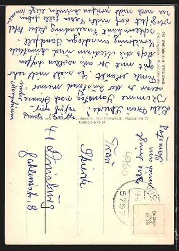 AK Werl /Westf., Krämergasse mit Propsteikirche