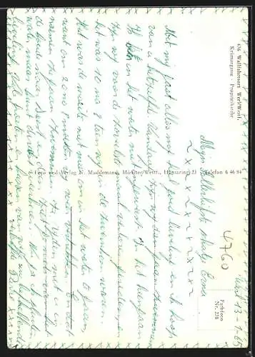 AK Werl /Westf., Die Propsteikirche von der Krämergasse aus