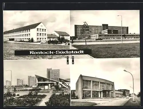 AK Rostock-Südstadt, Juri-Gagarin-Schule, Bezirkskrankenhaus, Technische Fakultät