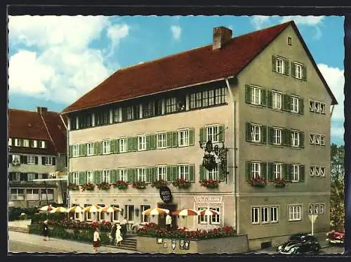 AK Freudenstadt /Schwarzwald, Partie am Hotel Post